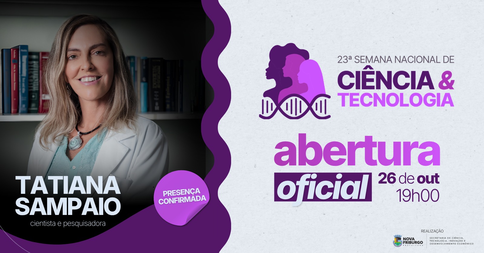 Cartaz Abertura Dra. Tatiana Sampaio